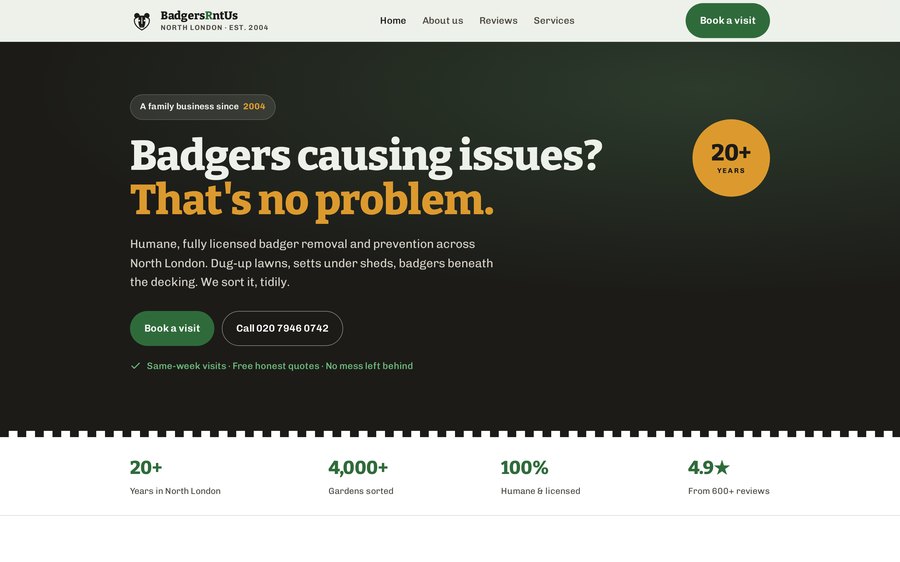 The BadgersRntUs homepage